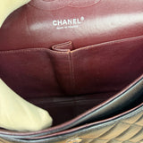 Chanel Black Caviar Quilted Leather Classic Jumbo Double Flap Bag 2011