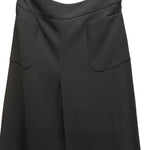 Chanel Vintage Black Wool Wide-Leg Trousers