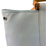 Hermes Light Blue Canvas Leather Trim Cabag Elan Tote