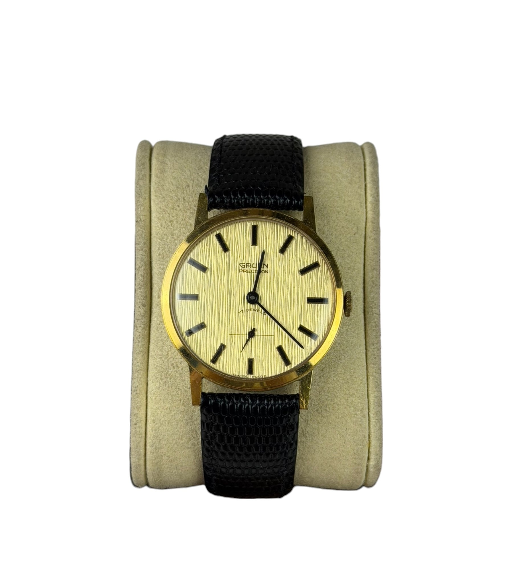 Gruen Precision Gold Linen Dial