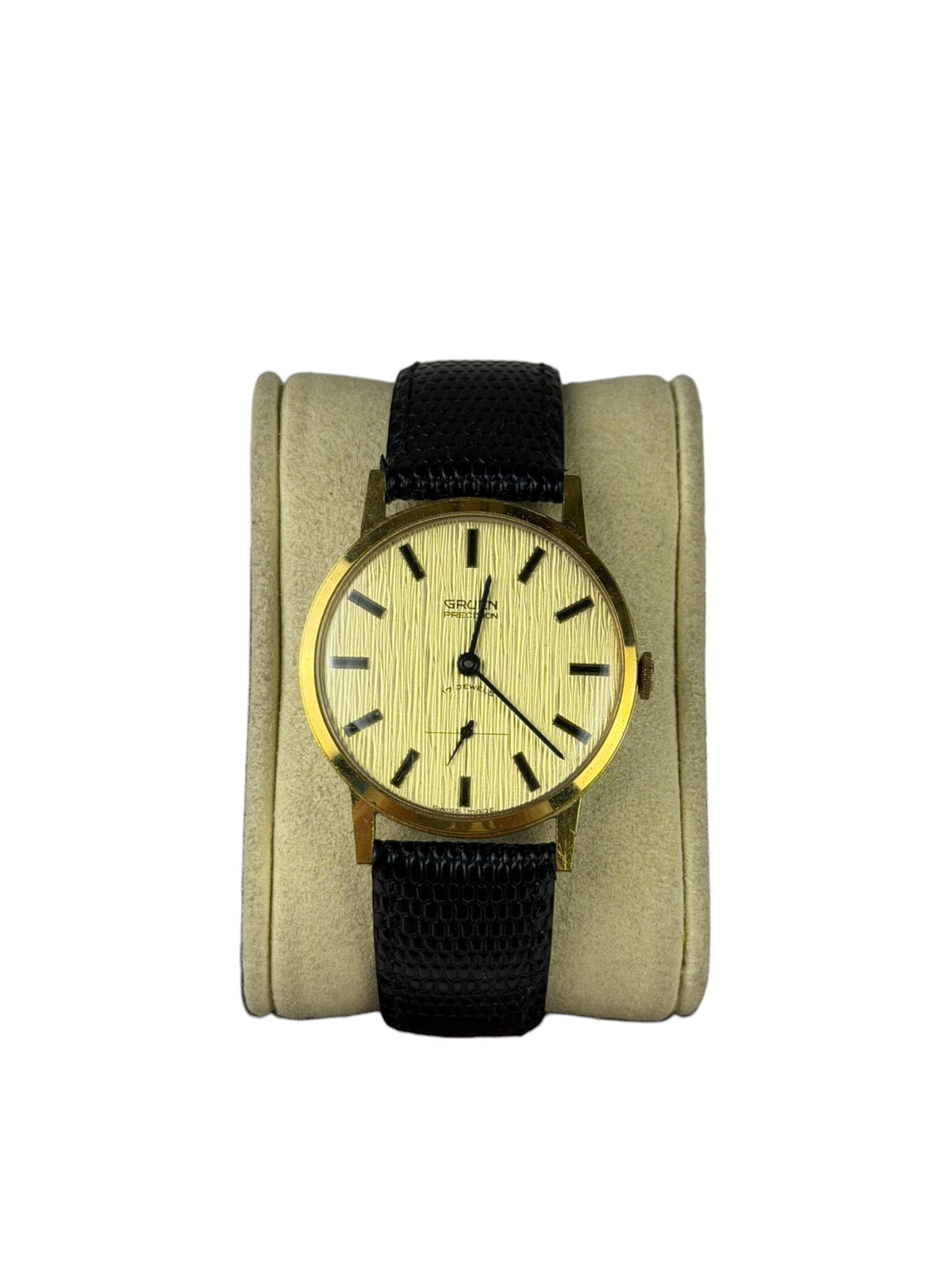 Gruen Precision Gold Linen Dial