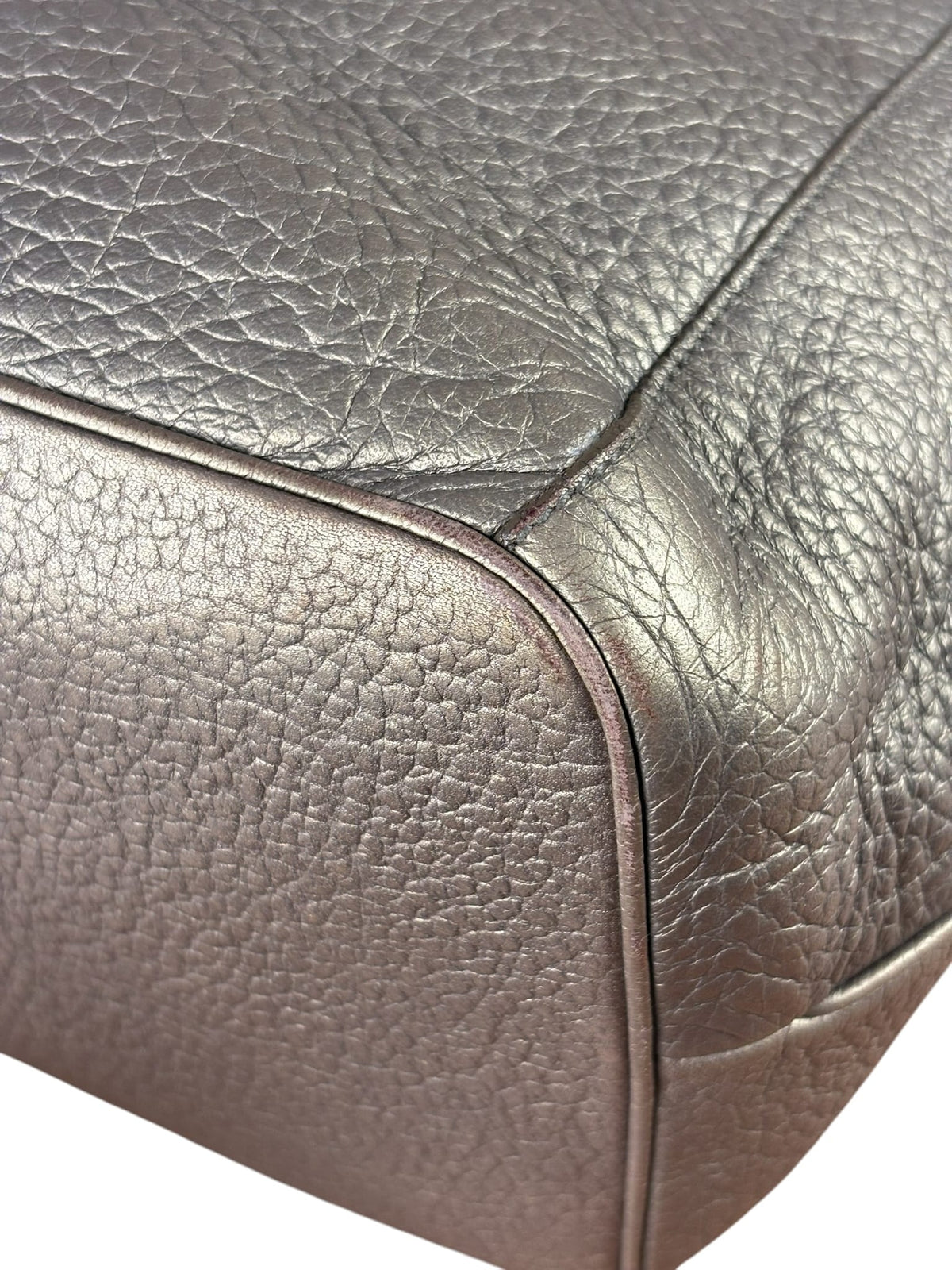 Loewe Anagram Metallic Leather Tote