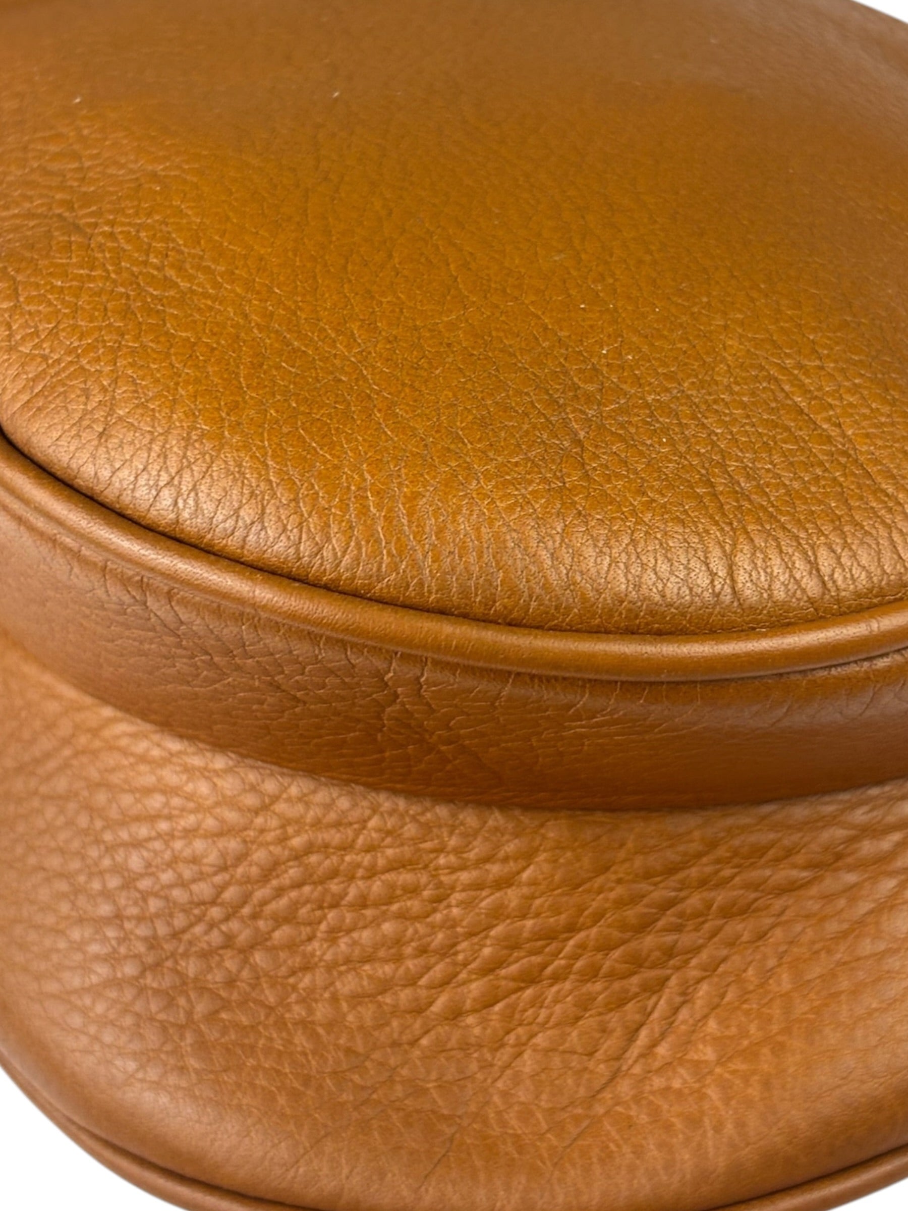 Christian Dior Tan Brown Leather Medium Saddle Bag
