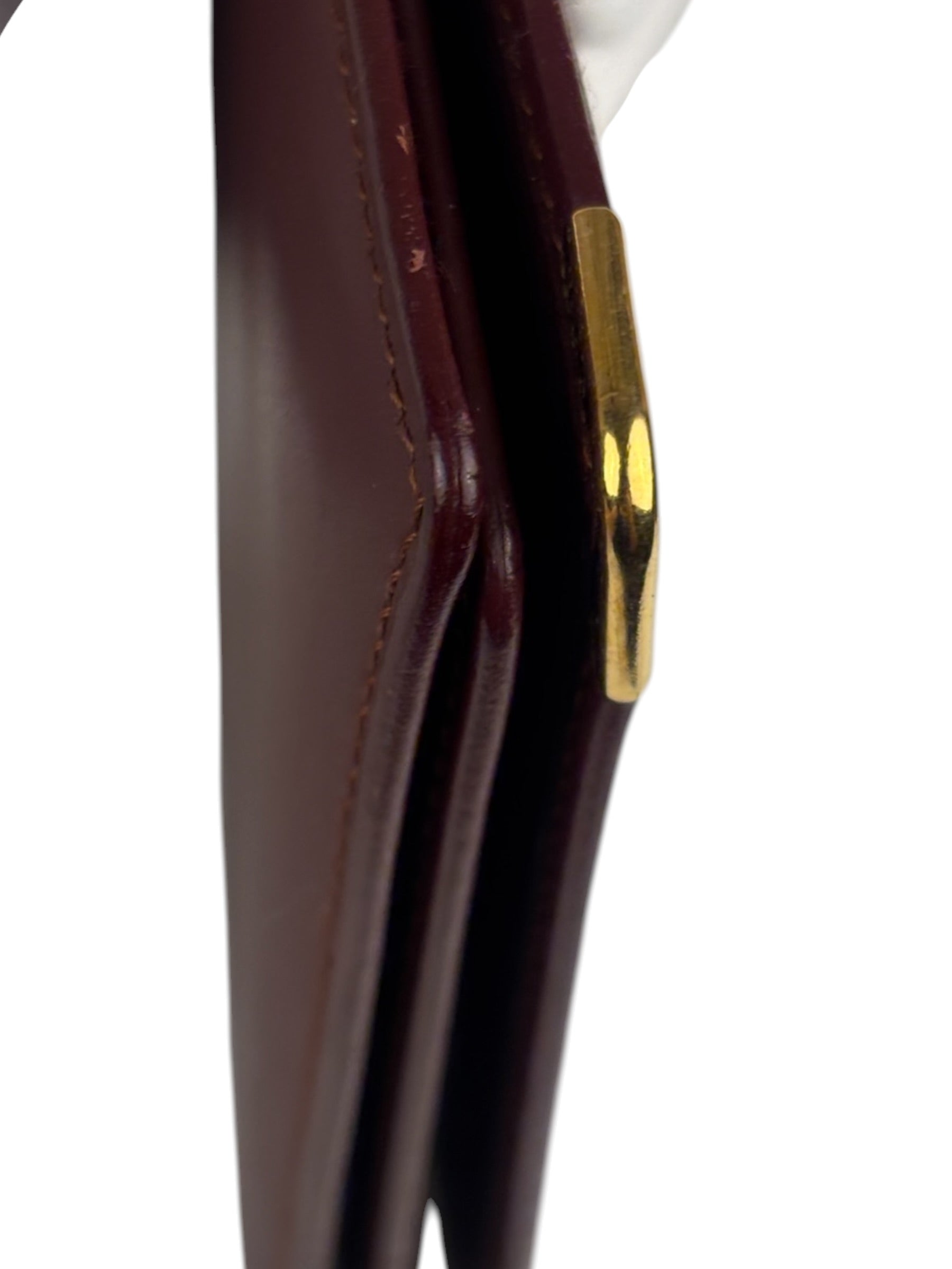 Cartier Vintage Burgundy Leather Wallet