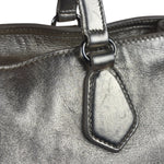 Prada Vintage Metallic Gold Leather Satchel Handbag