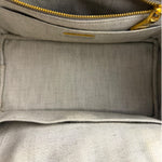 Prada Grey Denim Canapa Logo Tote