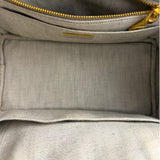 Prada Grey Denim Canapa Logo Tote