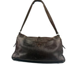 Prada Vintage Brown Leather Cervo Antik Messenger Bag