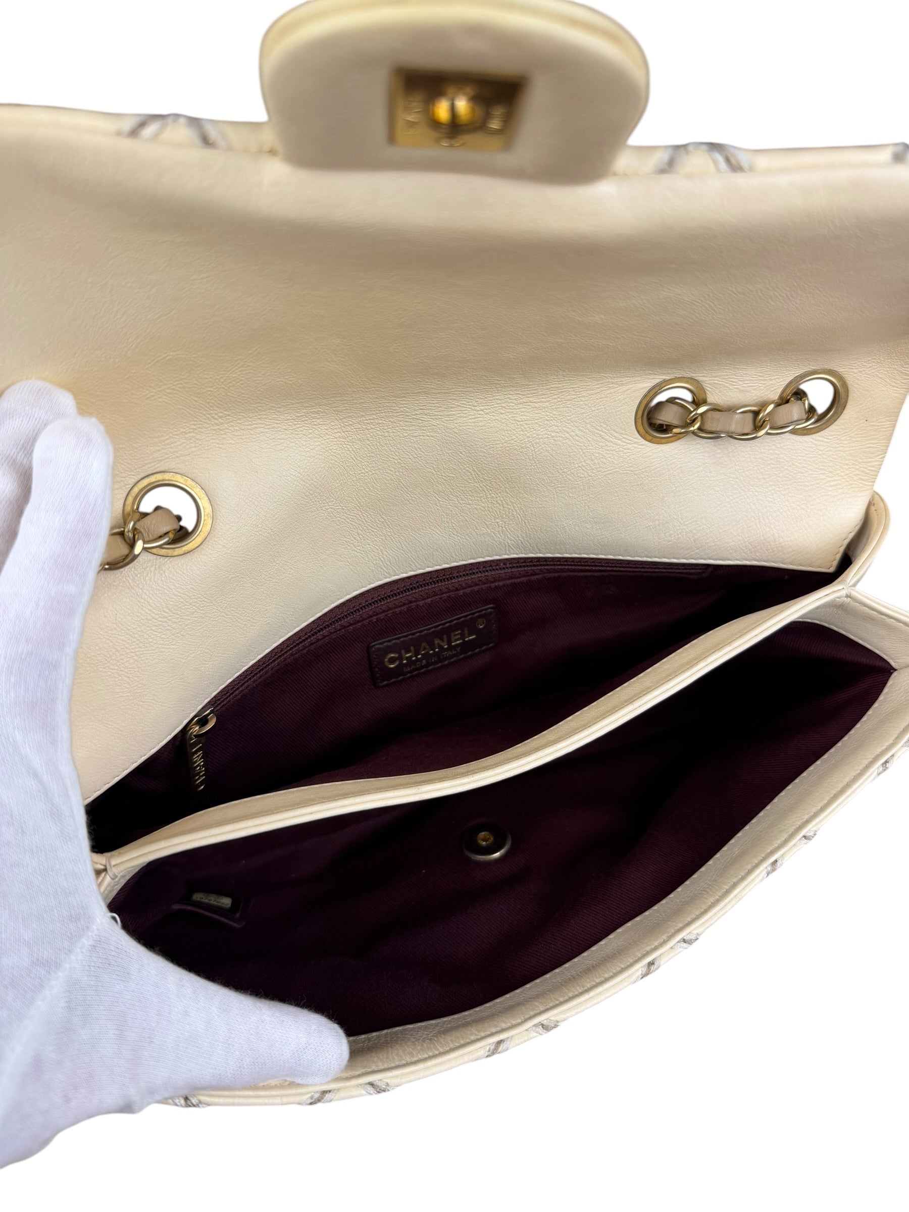 Chanel Beige Ultimate Stitch Flap 2014