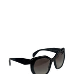 Prada Black Acetate Oversized Sunglasses