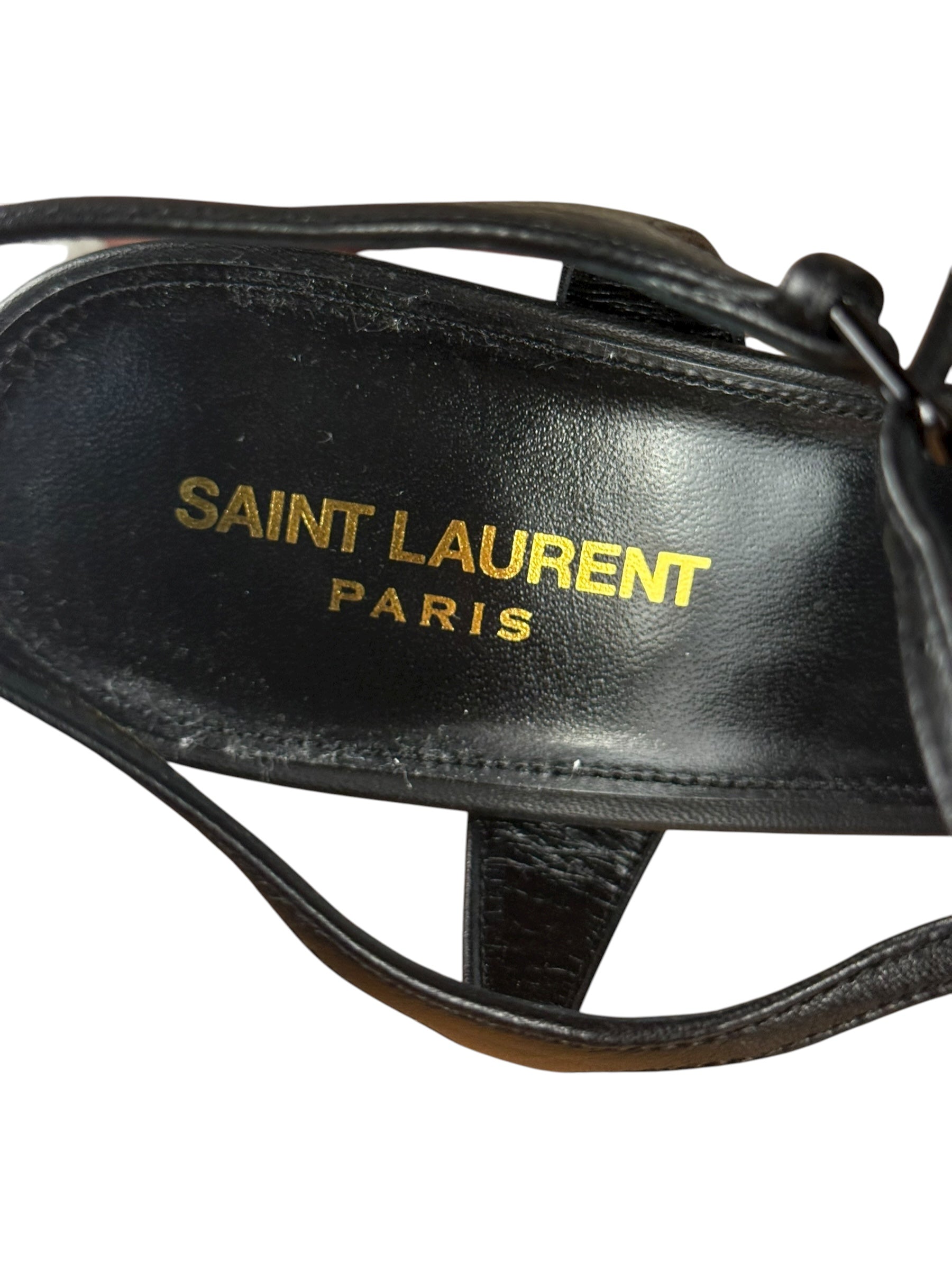 YSL 145MM Leather Platform Pumps