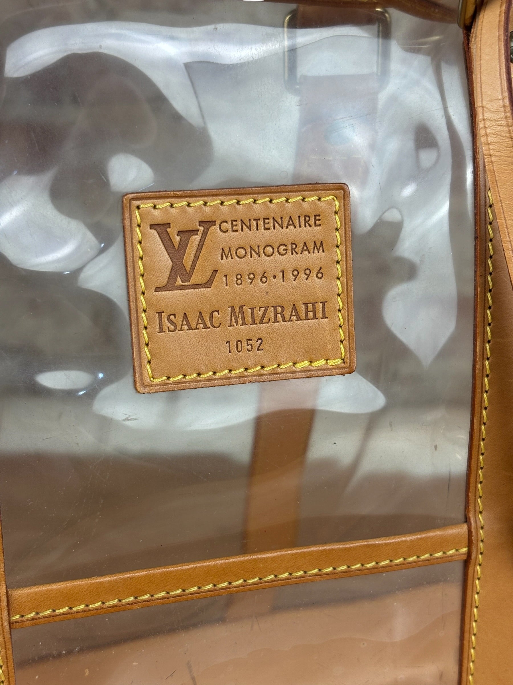 Louis Vuitton Limited Edition Transparent Vinyl Ambre Cabas Tote Bag GM