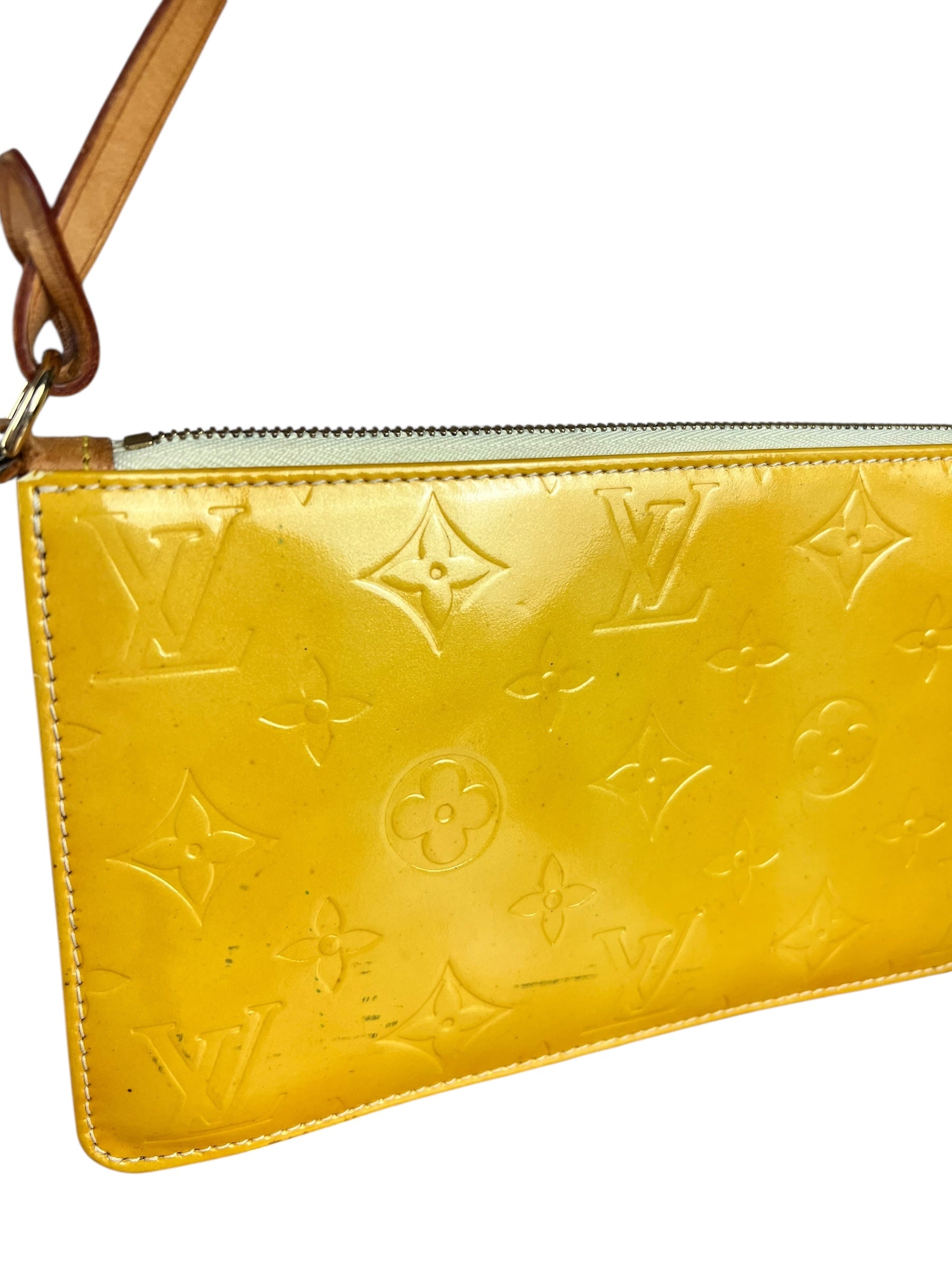 Louis Vuitton Yellow Monogram Vernis Lexington Pochette