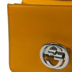 Gucci Orange GG Polished Leather Shoulder Bag