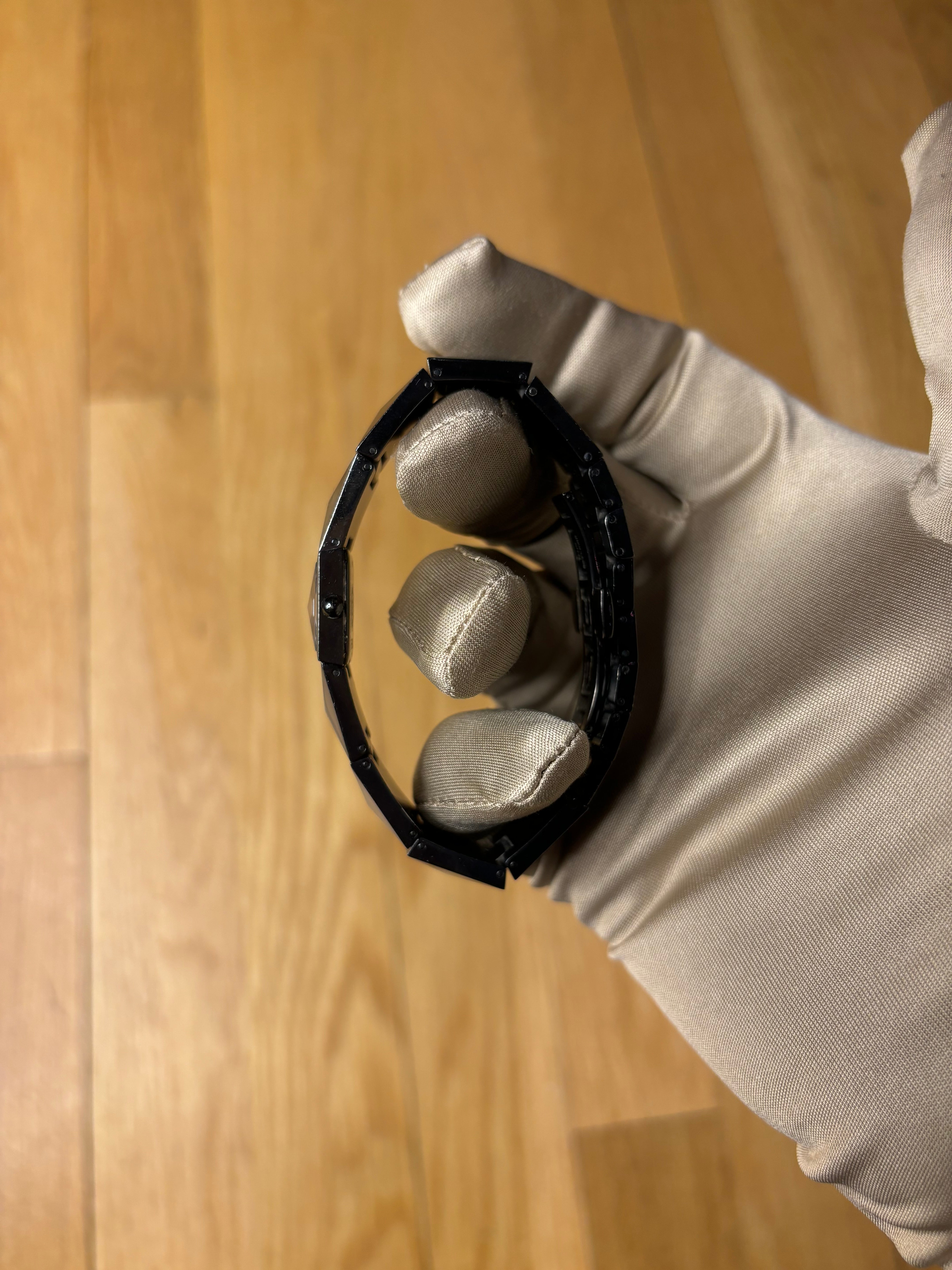 Fendi Black 4270L Ion Plated Geometric Watch