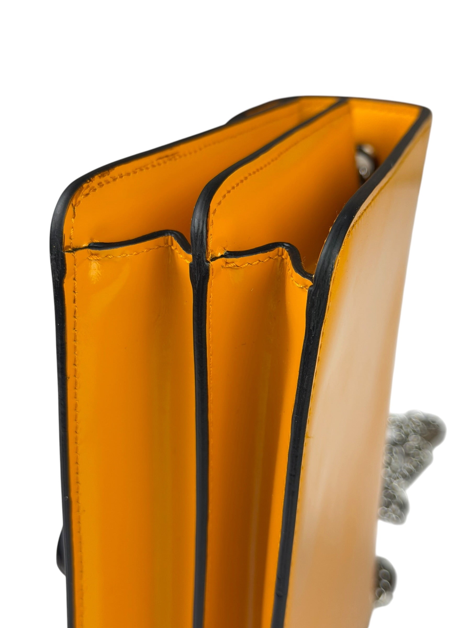 Gucci Orange GG Polished Leather Shoulder Bag