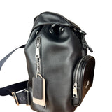 Coach Leather Pace Backpack Black