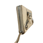 Balenciaga Beige Moto Zippy Wallet
