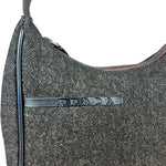 Prada Vintage Dark Grey Wool Pochette