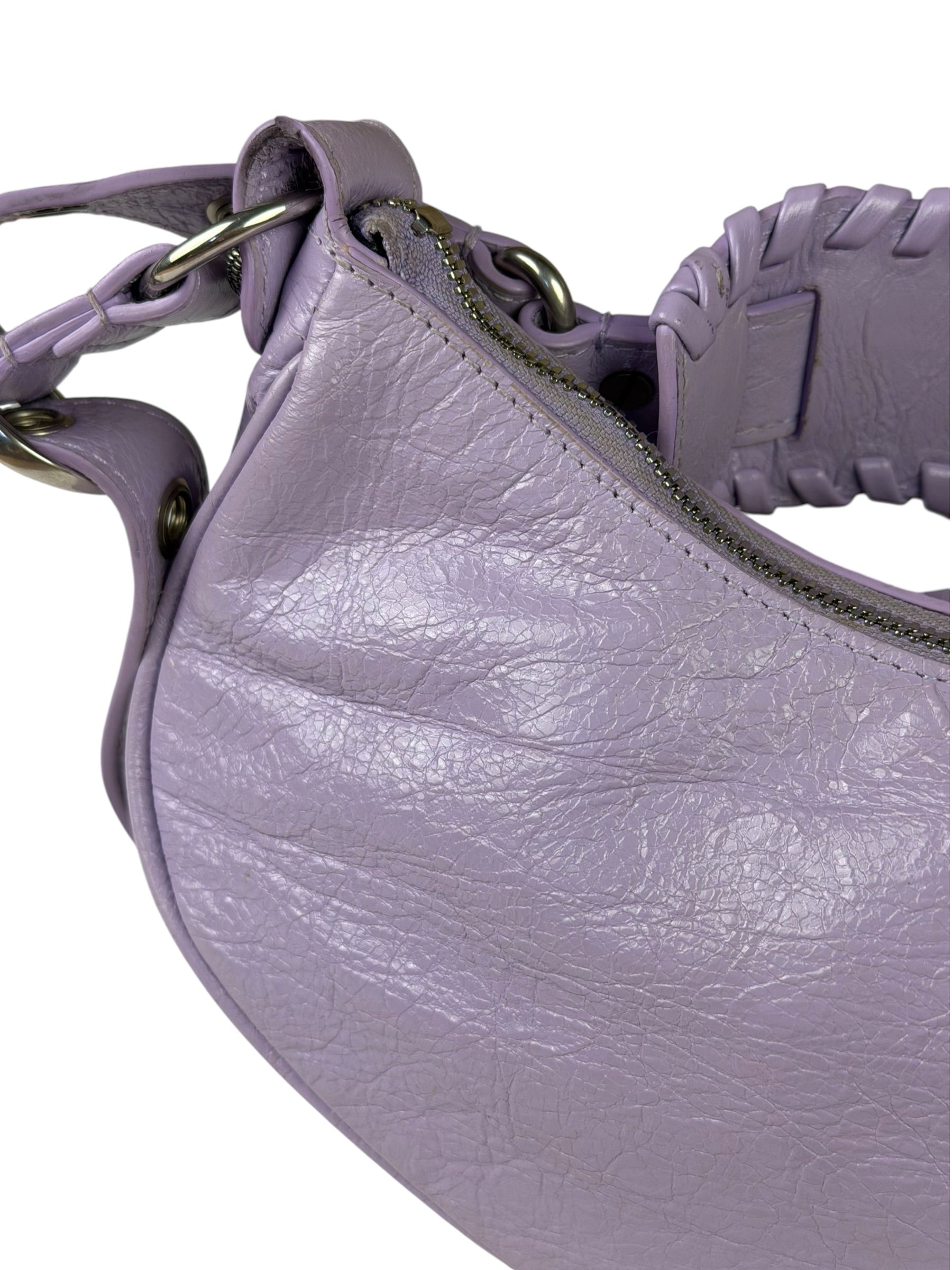 Balenciaga Lilac Calfskin Le Cagole XS Shoulder Bag