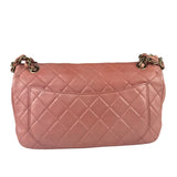 Chanel Pink Quilted Lambskin Timeless Chain Shoulder Bag 2010