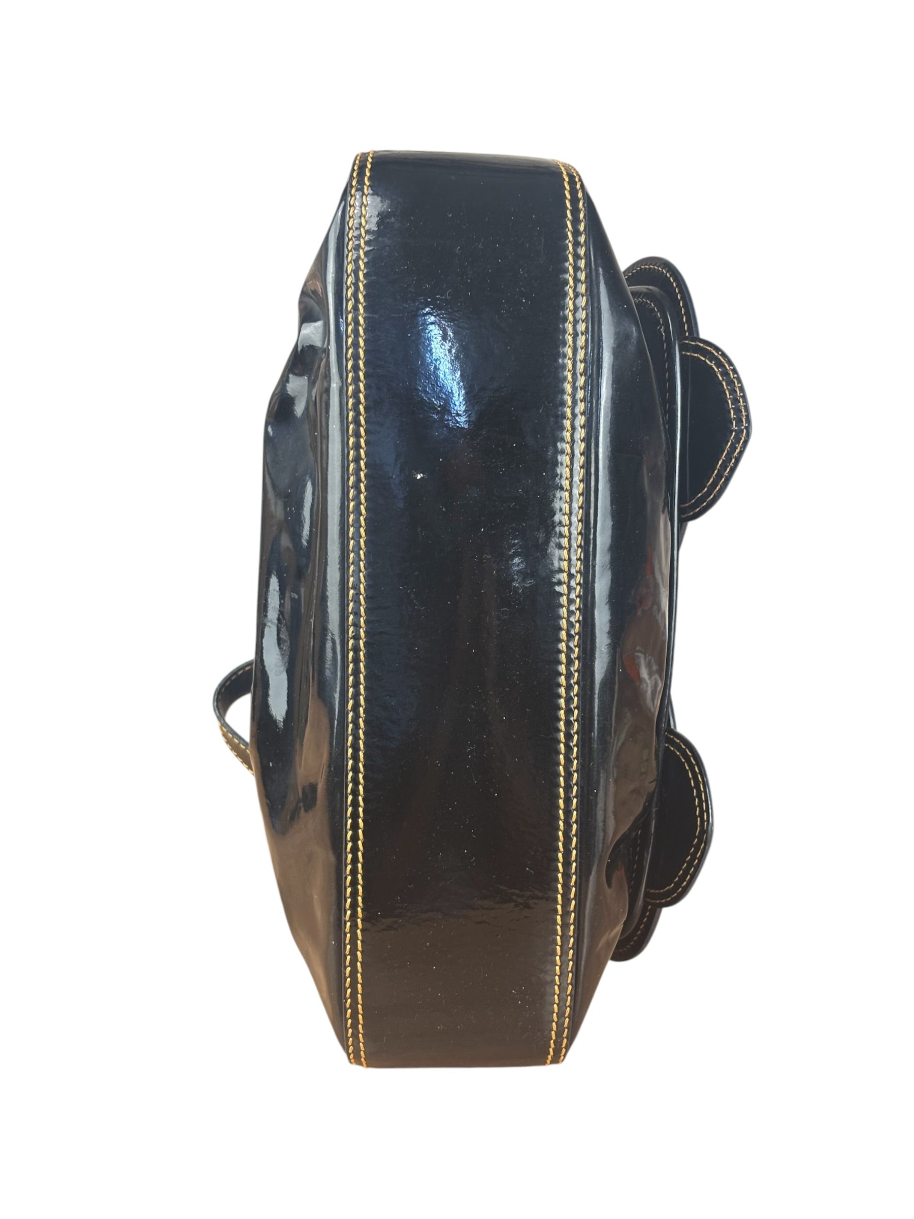 Fendi Black Patent Leather Shoulder Bag B
