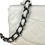 Chanel Classique White Quilted Leather Flap Bag 2001