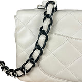 Chanel Classique White Quilted Leather Flap Bag 2001