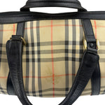 Burberry Vintage Haymarket House Small Boston Bag