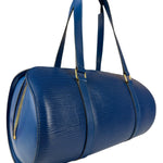 Louis Vuitton Blue Epi Soufflot Handbag
