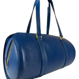 Louis Vuitton Blue Epi Soufflot Handbag