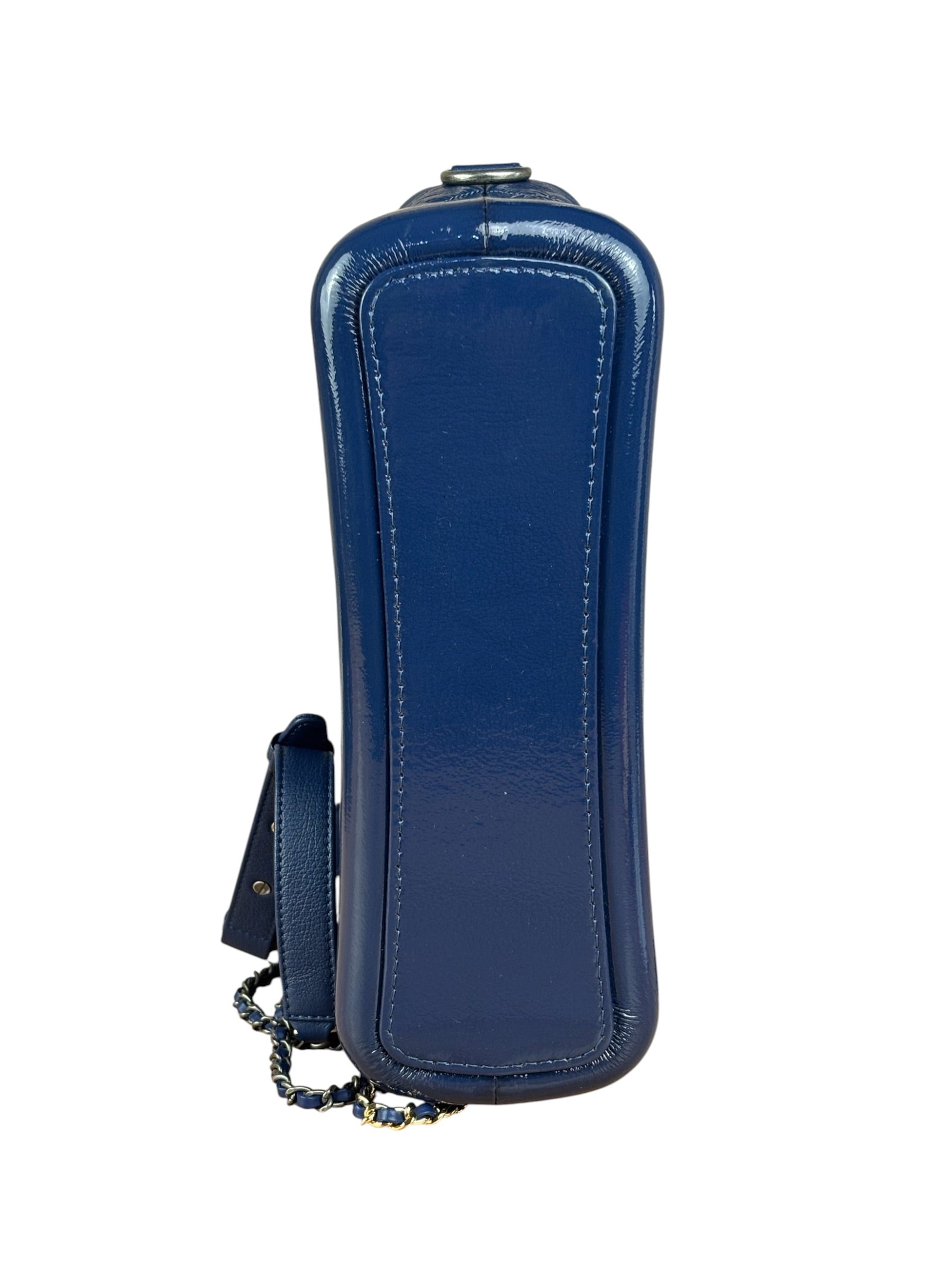 Chanel Navy Blue Leather Gabrielle Hobo Bag 2018