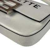 Fendi x Marc Jacobs White Leather Mini Baguette