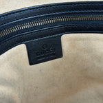 Gucci GG Black Chevron Leather Belt Bag