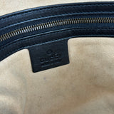 Gucci GG Black Chevron Leather Belt Bag