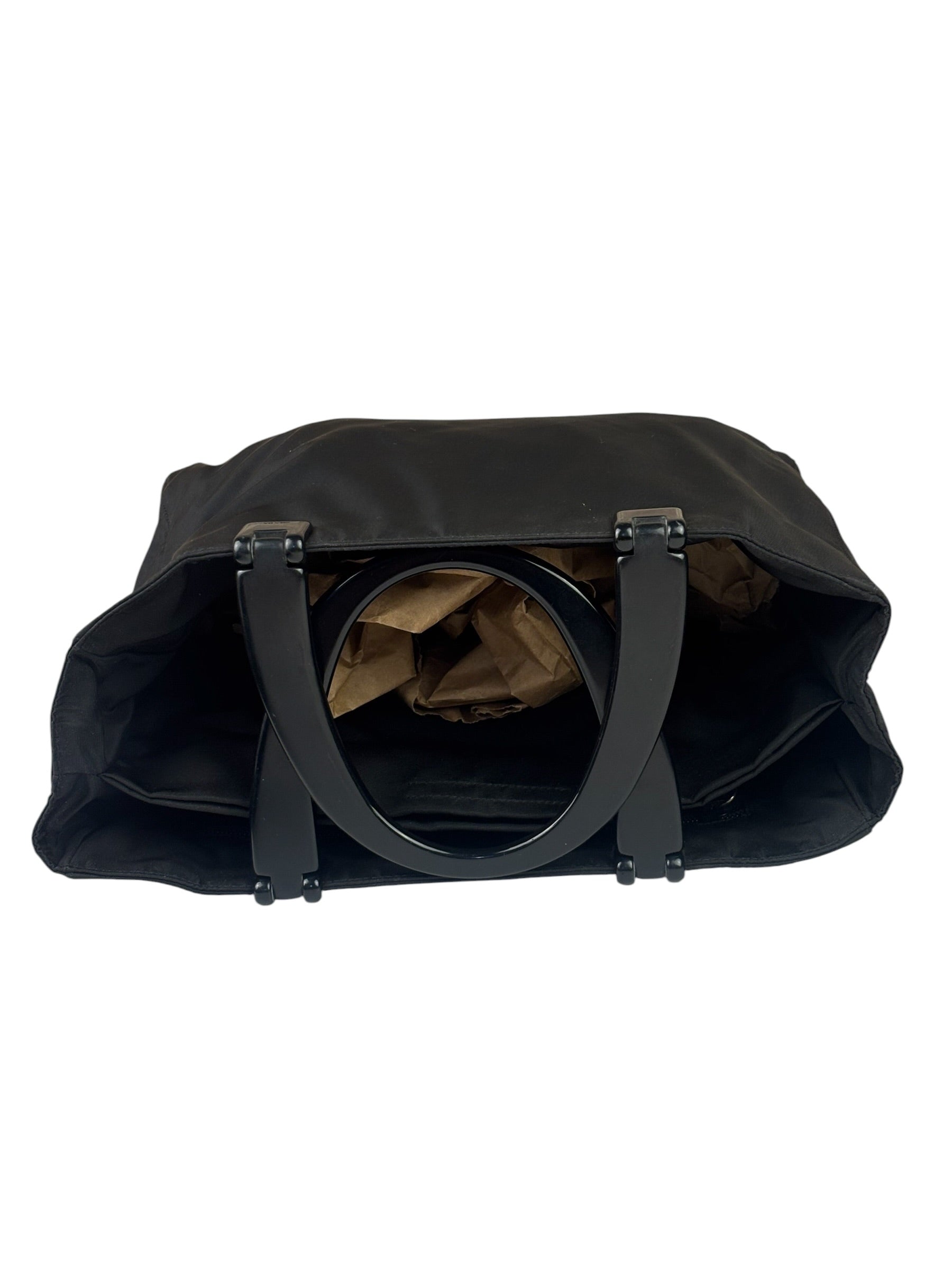 Prada Vintage Black Tessuto Nylon Tote
