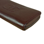 Chanel CC Caviar Leather Timeless Zip-Around Wallet-2014