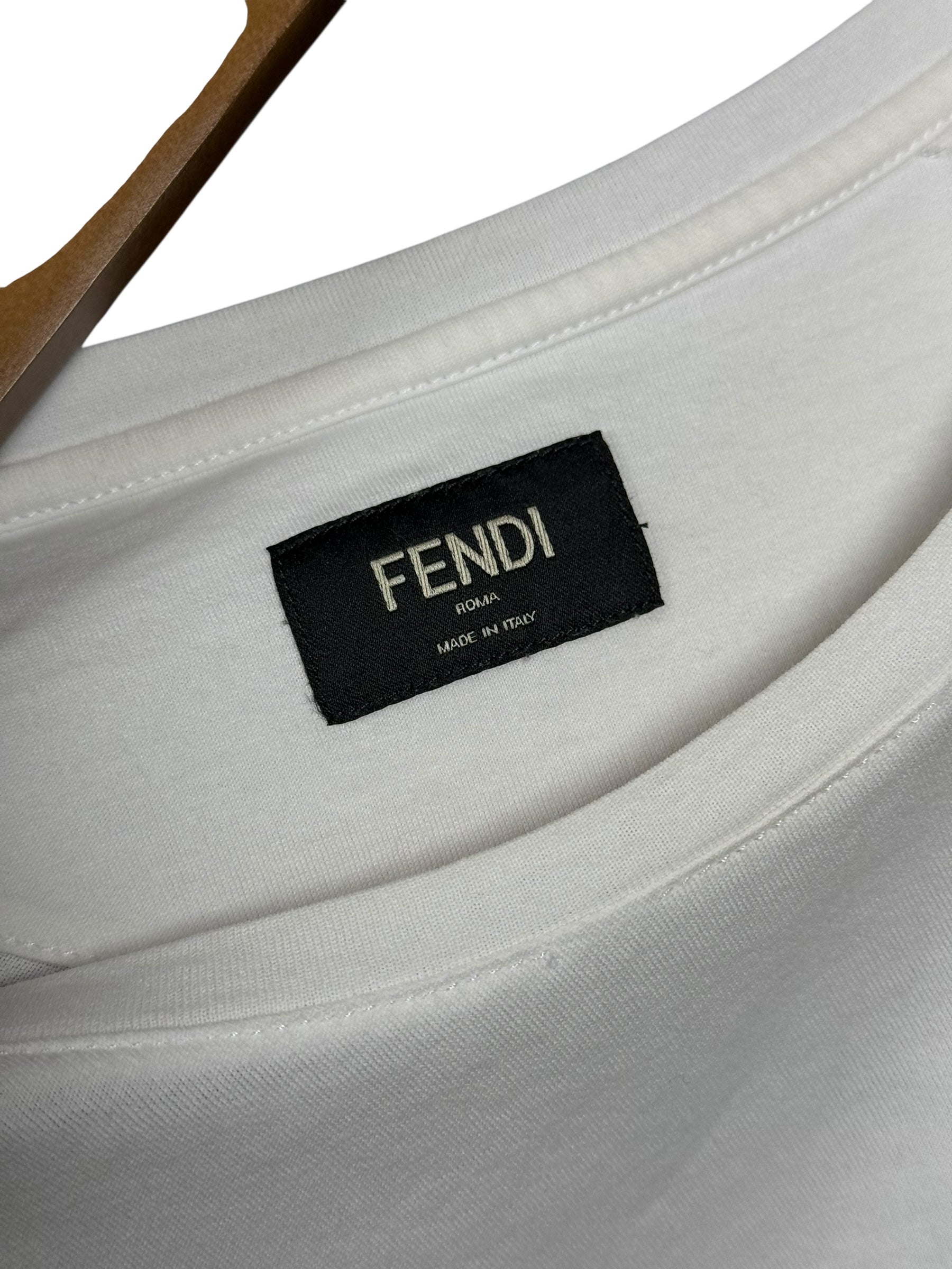 Fendi FF Dot Logo Short Sleeve Top