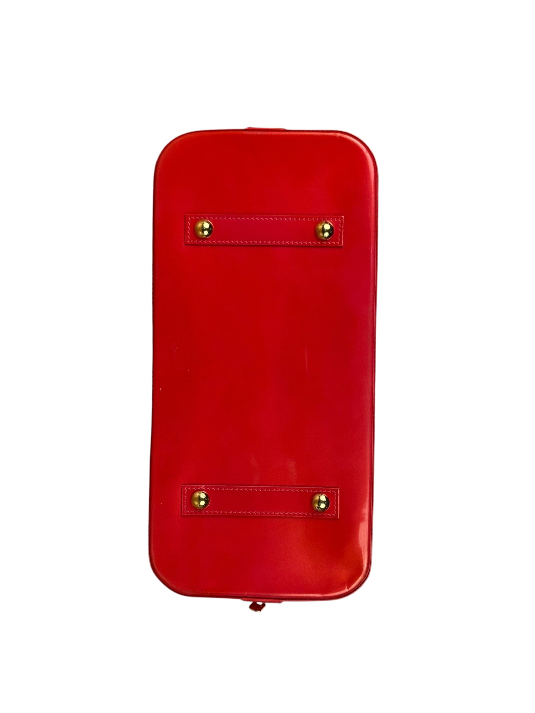 Louis Vuitton Apple Red Vernis Alma Handbag GM