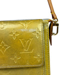Louis Vuitton Yellow Patent Leather Vernis Mott Accessory Pouch
