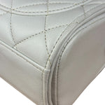 Chanel Vintage White Quilted Leather Flap Bag 1991