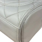 Chanel Vintage White Quilted Leather Flap Bag 1991