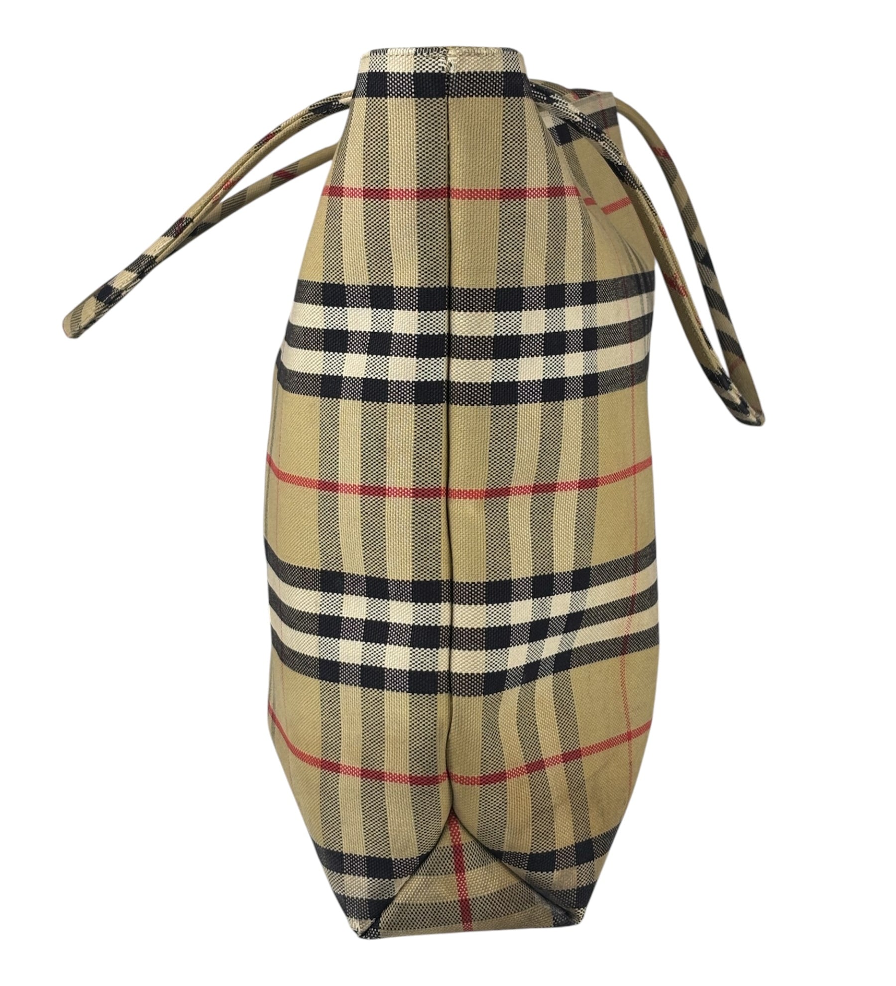 Burberry Vintage Nova Check Canvas Shoulder Tote