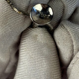 Christian Dior Off-White Bead & Nail Pendant Necklace