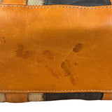 Gucci Vintage Denim Leather Trim Jackie Shoulder Bag