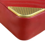 Chanel Red Quilted Leather Rock The Corner Minaudiere Shoulder Bag 2018