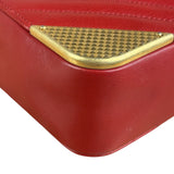 Chanel Red Quilted Leather Rock The Corner Minaudiere Shoulder Bag 2018