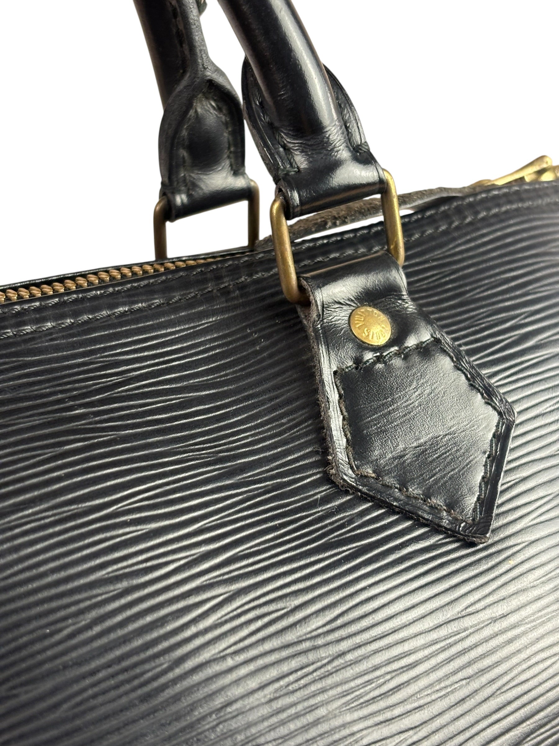 Louis Vuitton Black Epi Speedy 30