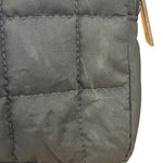 Chanel Black Nylon Chocolate Bar Chain Flap Bag 2002