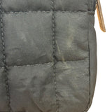 Chanel Black Nylon Chocolate Bar Chain Flap Bag 2002